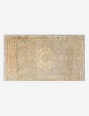 Vintage Turkish Hand-Knotted Wool Mini Rug No. 340, 1'6