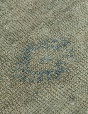 Vintage Turkish Hand-Knotted Wool Mini Rug No. 342, 1'1