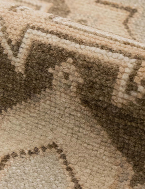 Vintage Turkish Hand-Knotted Wool Mini Rug No. 343, 1'5