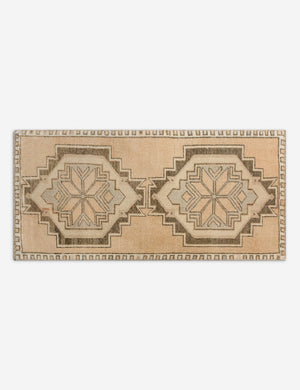 Vintage Turkish Hand-Knotted Wool Mini Rug No. 343, 1'5
