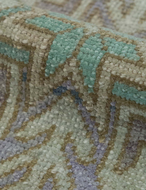 Vintage Turkish Hand-Knotted Wool Mini Rug No. 344, 1'6