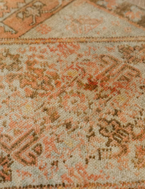 Vintage Turkish Hand-Knotted Wool Mini Rug No. 345, 1'6