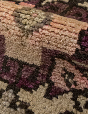 Vintage Turkish Hand-Knotted Wool Mini Rug No. 347, 1'7