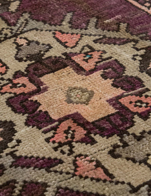 Vintage Turkish Hand-Knotted Wool Mini Rug No. 347, 1'7