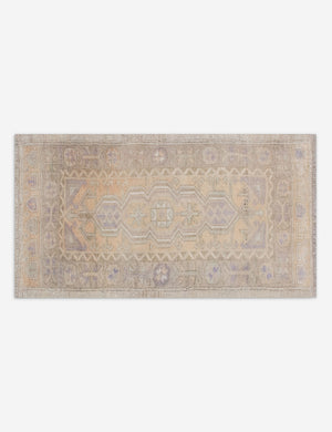Vintage Turkish Hand-Knotted Wool Mini Rug No. 349, 2' x 4'
