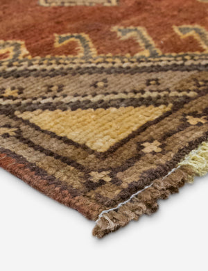 Vintage Turkish Hand-Knotted Wool Mini Rug No. 351, 1'10