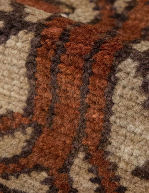 Vintage Turkish Hand-Knotted Wool Mini Rug No. 351, 1'10