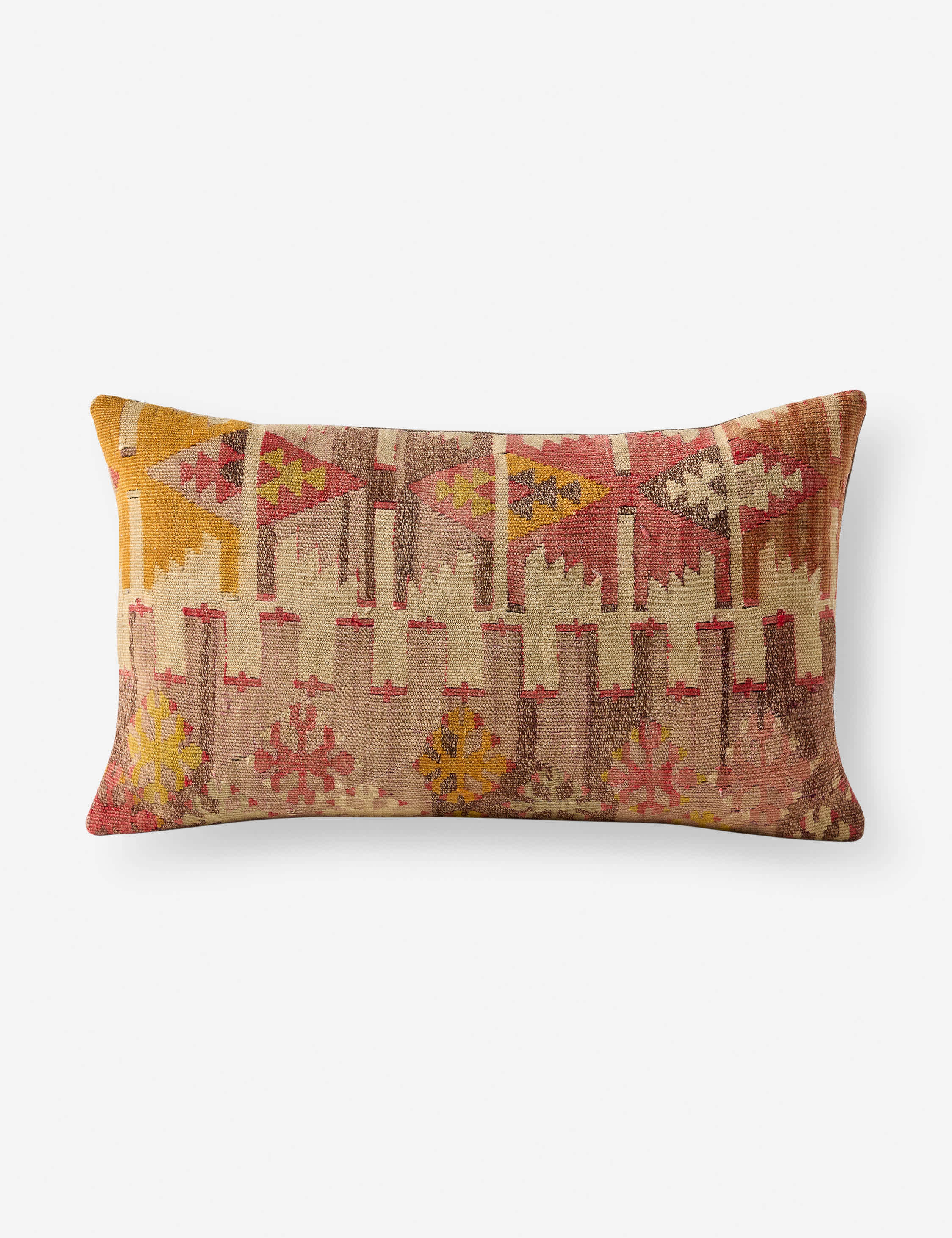 Vintage Lumbar Pillow No. 425, 12" x 20"