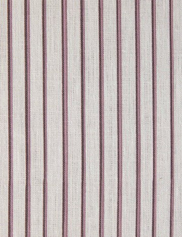 Almo Linen Fabric Swatch by Annie Coop, Mulberry and White