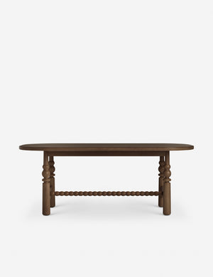 Open Box: Blume Oval Dining Table, Smoked Oak 78