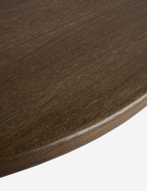 Open Box: Blume Round Dining Table, Smoked Oak 60