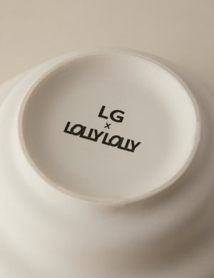 Bottom of the Cascading matte ceramic serving bowl