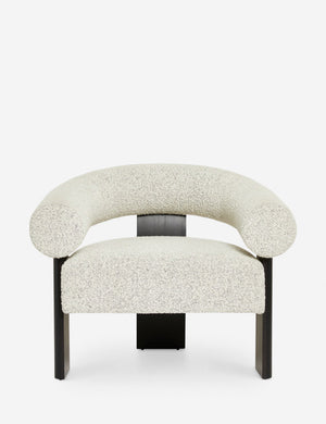 Celeste black wood accent chair with wishbone frame