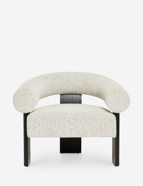 #color::black | Celeste black wood accent chair with wishbone frame
