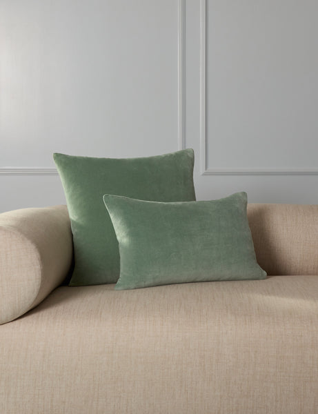 #color::seafoam #style::square #style::lumbar #fill-type::with-feather-down-insert #fill-type::pillow-cover-only