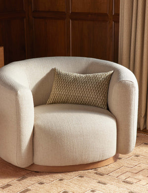 Agnes Linen Pillow : Rust / Square
