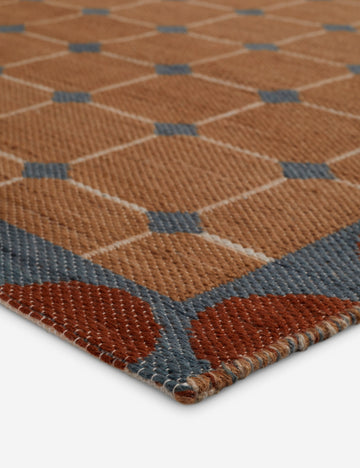 Crawford Indoor / Outdoor Rug Swatch, Cobalt
