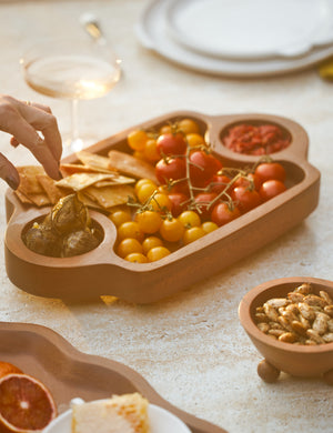 Divided walnut Serving Tray by Sarah Sherman Samuel