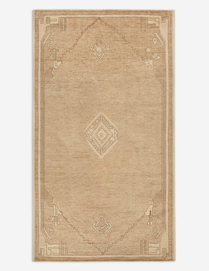 Elna Hand-Knotted Wool Rug Swatch, Oat and Mushroom