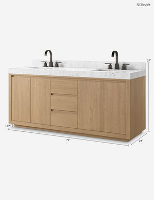 Catalan Bath Vanity : Natural Oak / 72