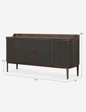 Mirabel Sideboard by Amber Lewis x Four Hands : Saddle Brown