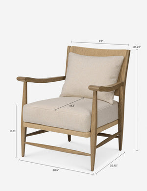 Godfrey Accent Chair by Amber Lewis x Four Hands : Sand