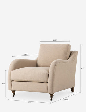 Lynne Accent Chair by Amber Lewis x Four Hands : Ochre