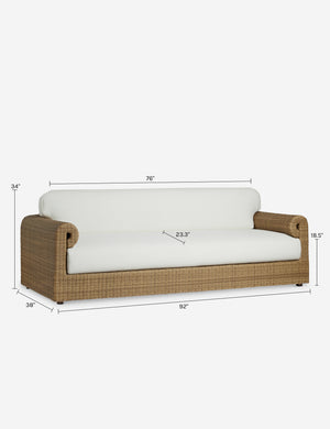 Balla Outdoor Sofa : Natural