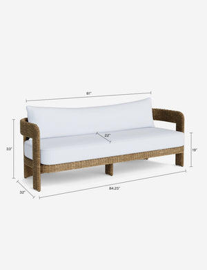 Hadler Outdoor Sofa : Oat Sunbrella Play