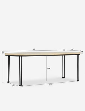 Lanata Outdoor Dining Table : Travertine