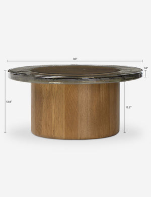 Rosenthal Round Coffee Table : Clear Cast Glass