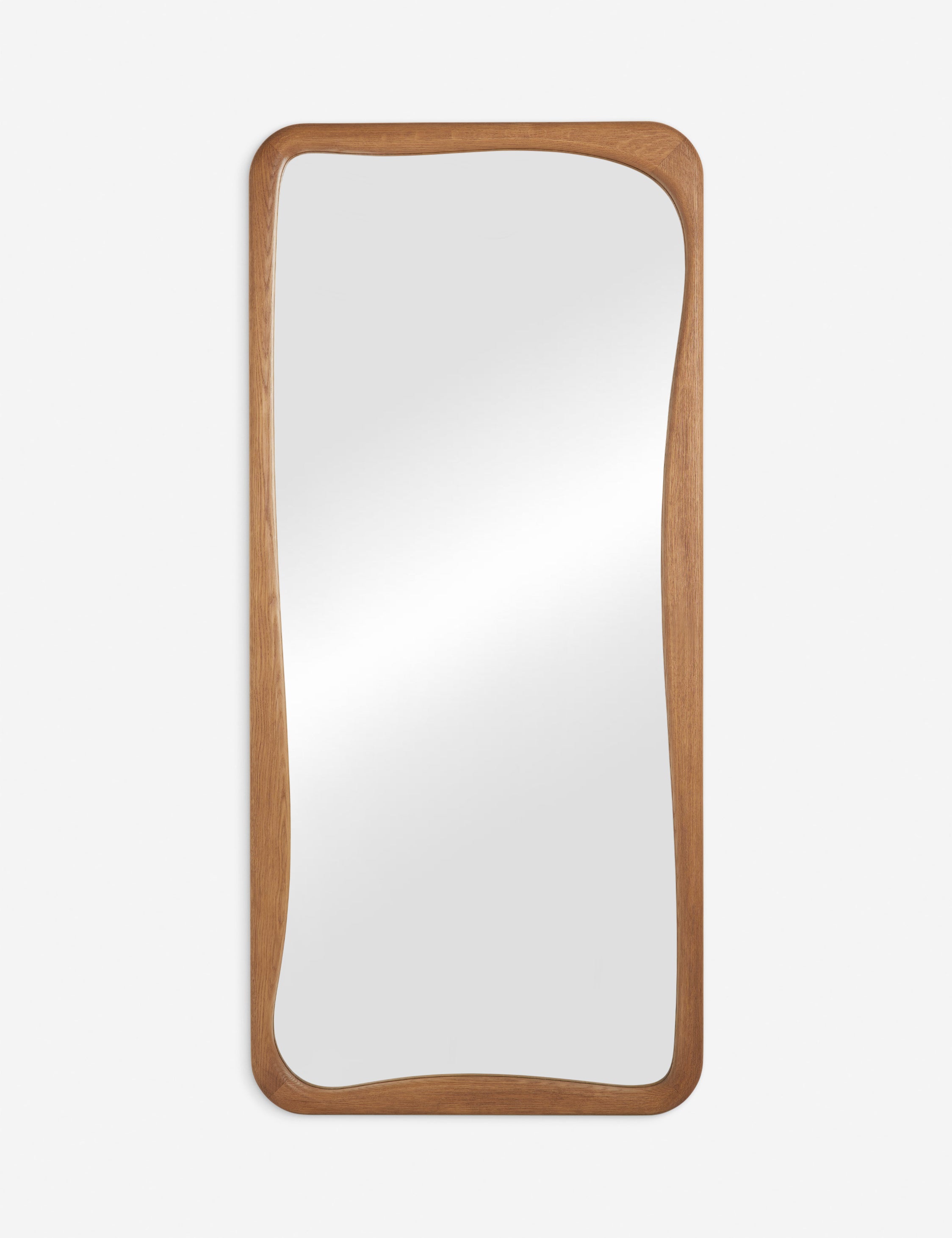#size::32--x-70- | Galilea solid wavy wood frame floor mirror mirror by Aimee Song
