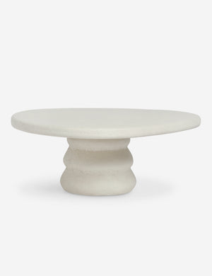 Hannu modern round fibercement coffee table by Aimee Song