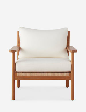 Jutta woven can back accent chair.
