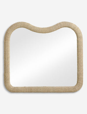 Kacia woven frame mantel mirror