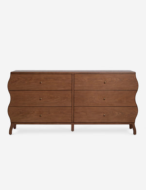 Lasya wavy silhouette six drawer dresser