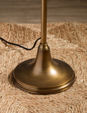 Base of the Lily slim metal stem adjustable height floor lamp by Heidi Caillier