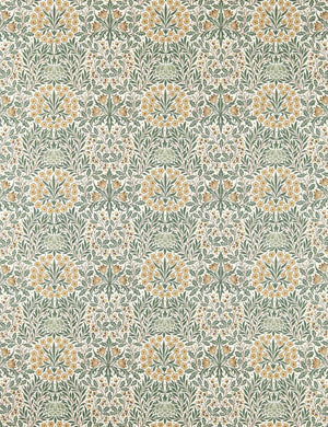 Daisy & Oak Fabric by Morris & Co, Thyme and Weld