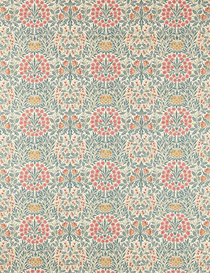 Daisy & Oak Fabric by Morris & Co, Madder and Teal