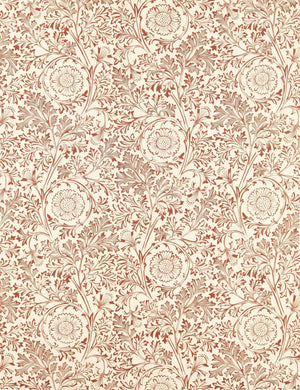 Chamomile Fabric by Morris & Co, Russet
