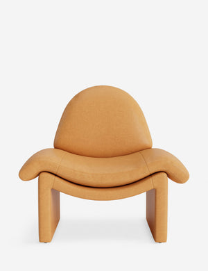 Nolina relaxed open profile leather accent chair by Carly Cushnie.