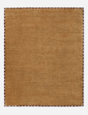 Rajaa Hand-Loomed Viscose Rug Swatch, Goldenrod by Sarah Sherman Samuel