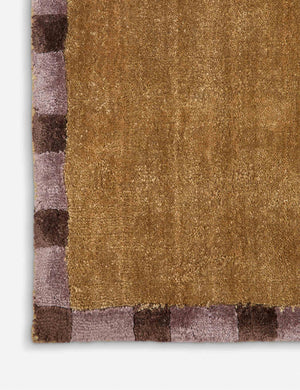 Rajaa Hand-Loomed Viscose Rug Swatch, Goldenrod by Sarah Sherman Samuel