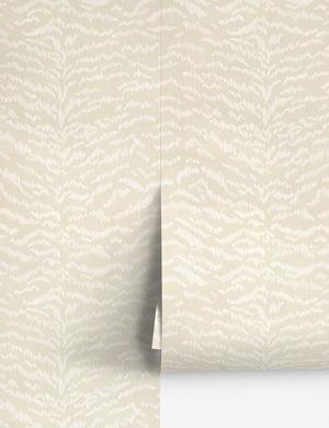 Tigress Wallpaper by Scalamandre, Desert Sand - Swatch