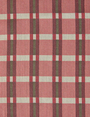 Sadie Linen Fabric Swatch by Annie Coop, Pink