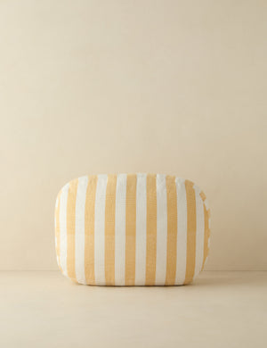 Sunday striped outdoor throw pillow