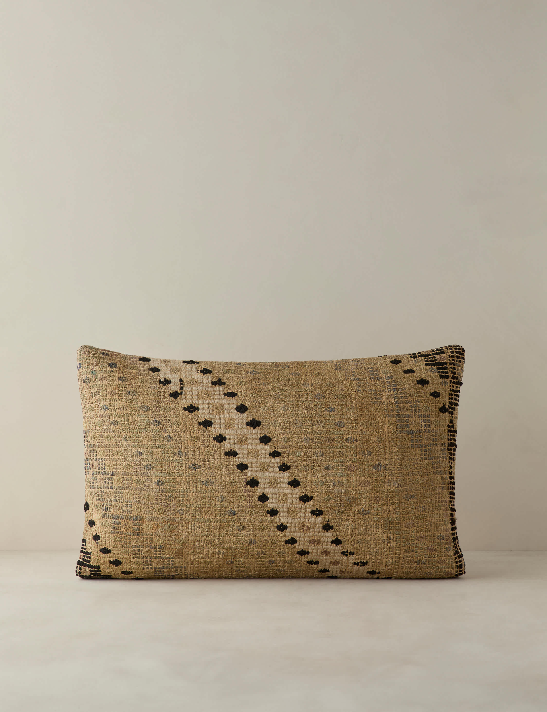 Vintage Lumbar Pillow No. 376, 16" x 24"