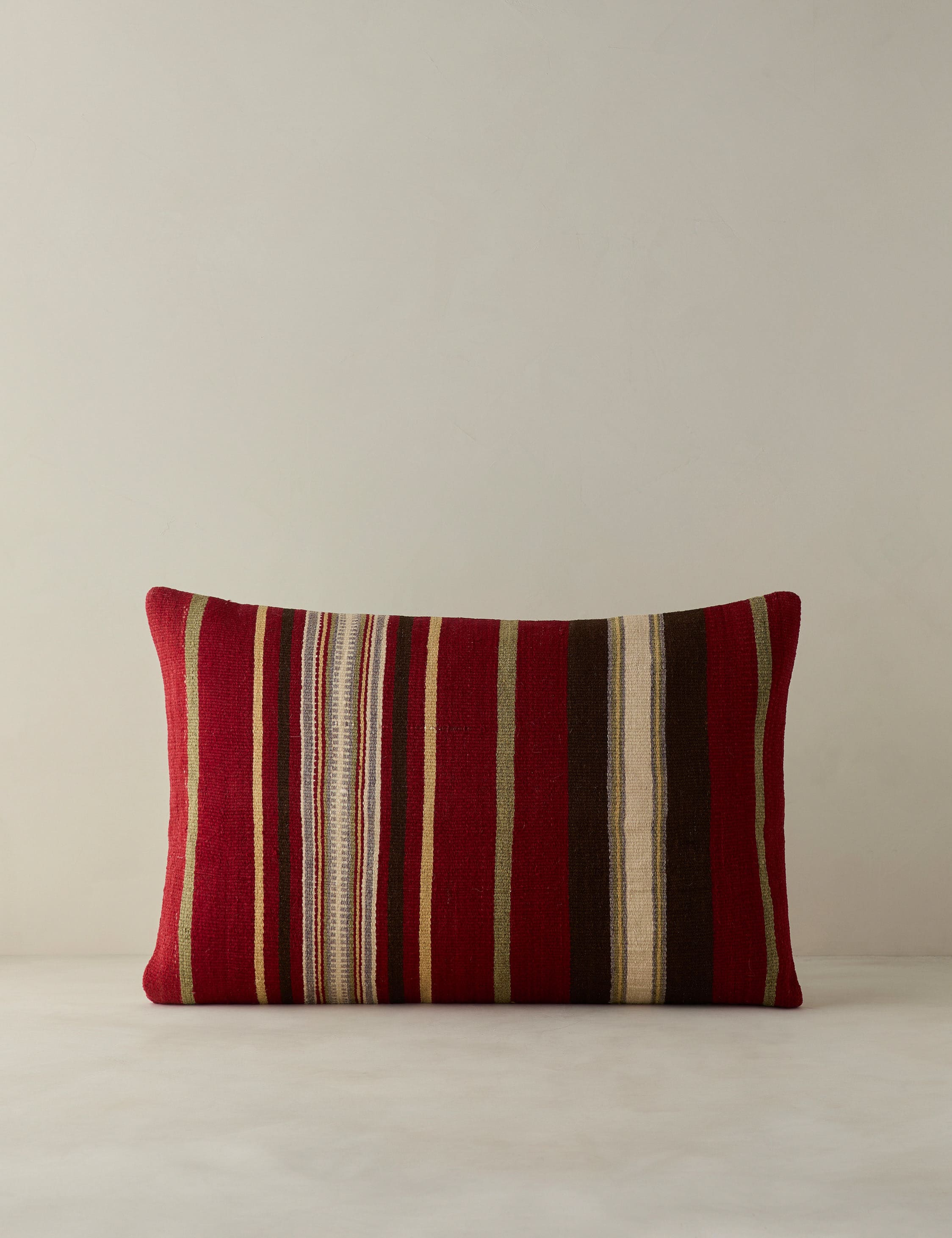 Vintage Lumbar Pillow No. 382, 16" x 24"