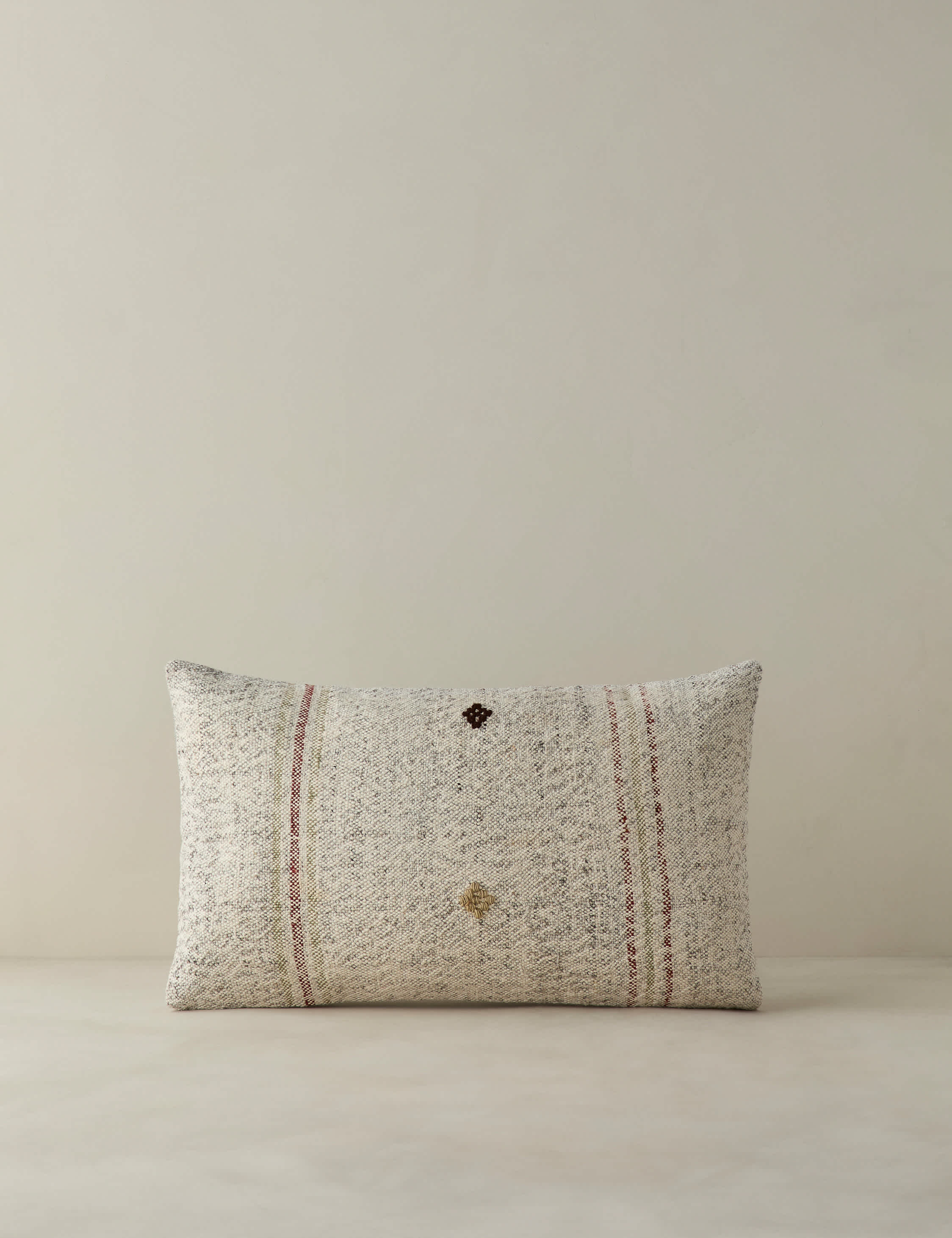 Vintage Lumbar Pillow No. 400, 12" x 20"
