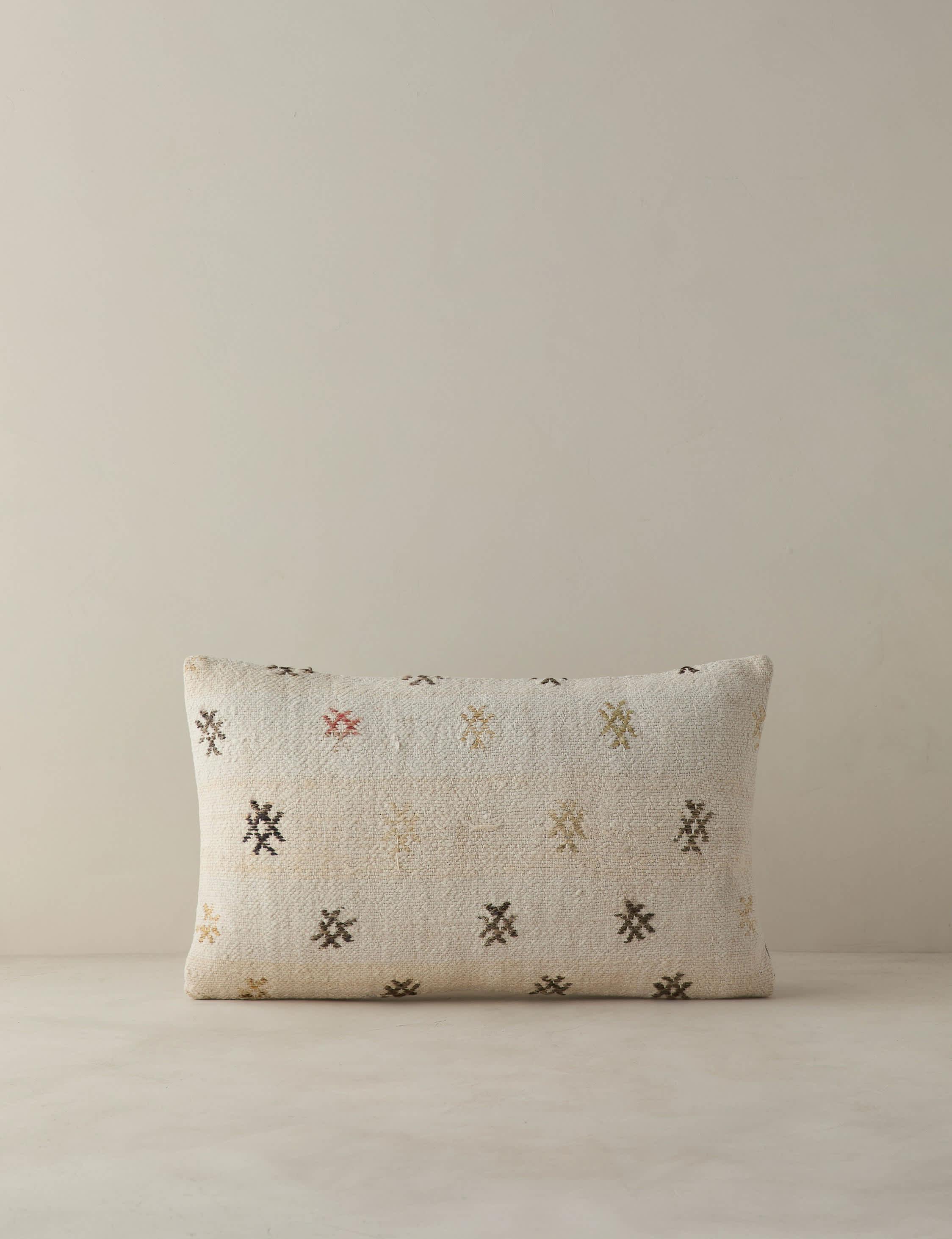 Vintage Lumbar Pillow No. 409, 12" x 20"
